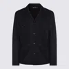 Canali Wool Blazer In Black