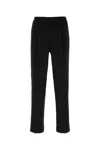 Canali Black Wool Pant In Multi