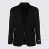 Canali Black Wool Suits In Black