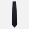 Canali Black Wool Tie In Blue