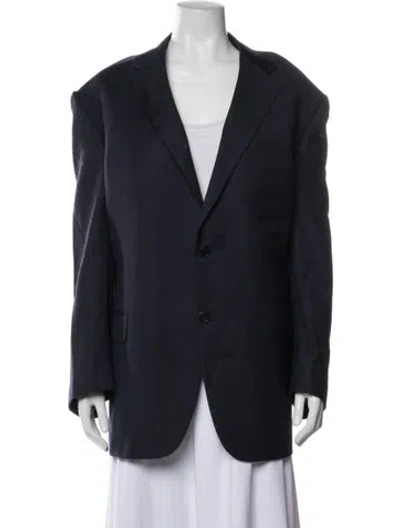 Pre-owned Canali Blazer In Blue