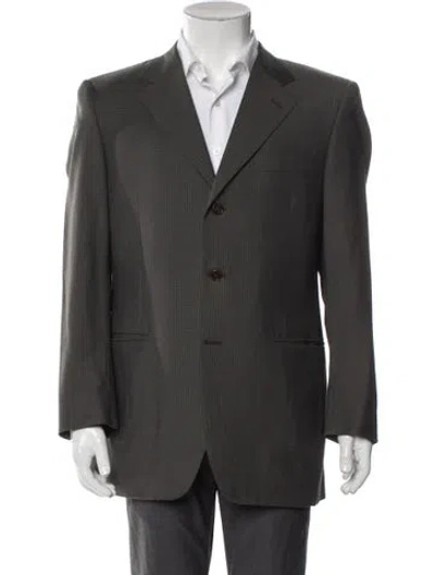 Pre-owned Canali Blazer In Green