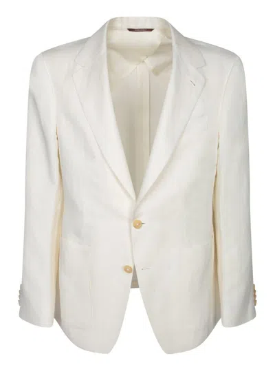 Canali White Linen Jacket