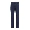 Canali Logo Patch Slim-leg Jeans In Multi