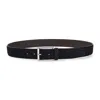 Canali Men Blue Solid Formal Belt In Multi