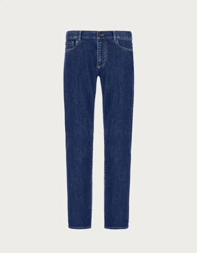 Canali Blue 5-pocket Jeans