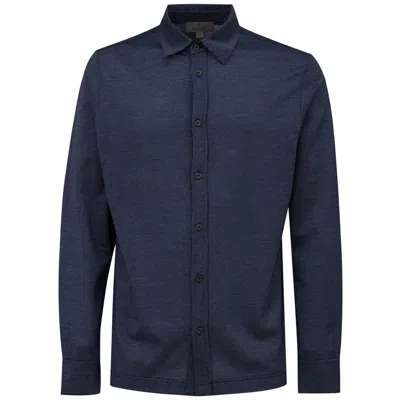 Canali Blue Cotton Shirt