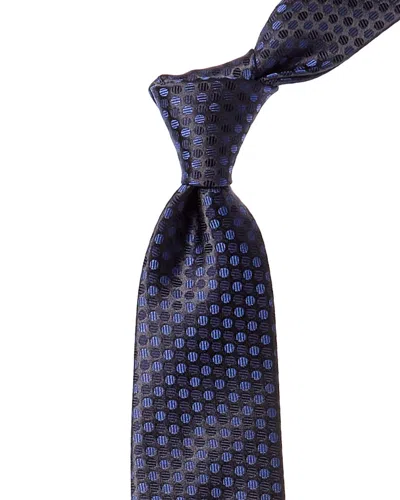 Canali Blue Dot Silk Tie