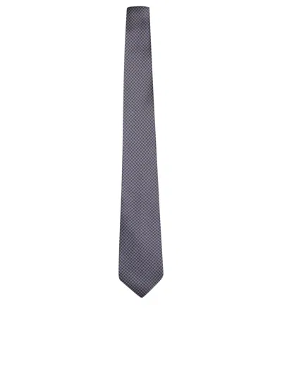 Canali Blue Micro-pattern 8cm Tie