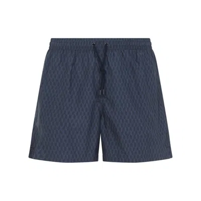 CANALI CANALI BLUE POLYESTER SWIM SHORTS