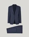 Canali Blue Pure Impeccabile Wool Modern Cut Suit In Blue