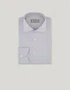Canali Blue Regular Fit Impeccabile Cotton Shirt In Blue