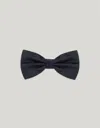 Canali Blue Silk Bow Tie In Blue