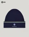 Canali Blue Wool And Cashmere Blend Hat - Inter Collection In Blue