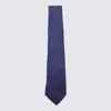 Canali Geometric-pattern Tie In Blue