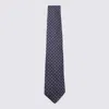 Canali Blue Wool Tie In Blue
