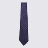Canali Wool Tie In Blue
