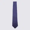 Canali Pointed Tie In Blue