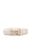 Canali Braided-design Belt In Multi