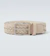 Canali Braided-design Belt In Multi