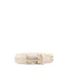 Canali Braided-design Belt In Gray