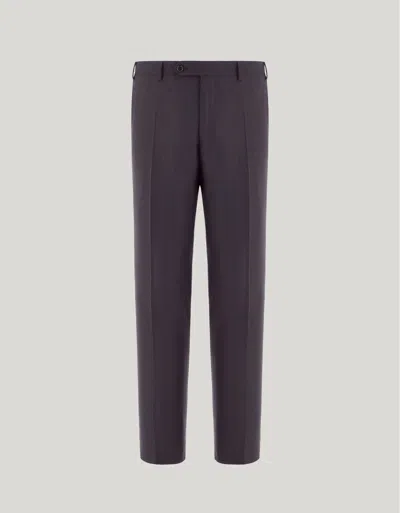 Canali Brown High-waisted Impeccabile Wool Pants