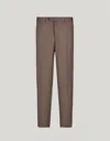 Canali Brown Pants In 150's Wool In Brown