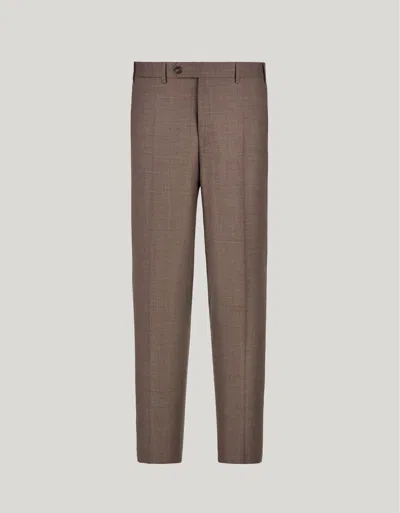 Canali Brown Pants In 150's Wool