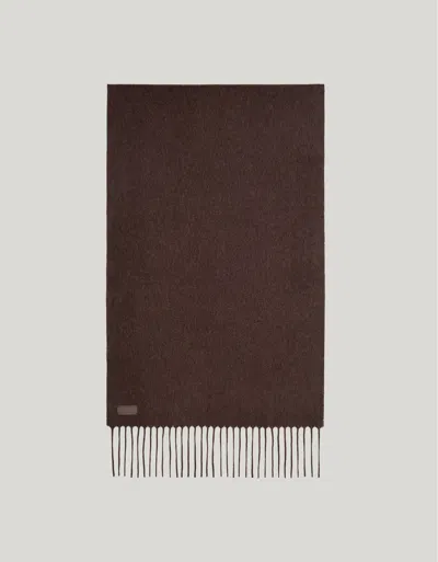 Canali Brown Pure Cashmere Scarf