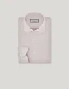 Canali Brown Regular Fit Impeccabile Cotton Shirt In Neutral