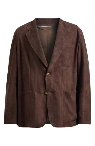 Canali Brown Suede Blazer