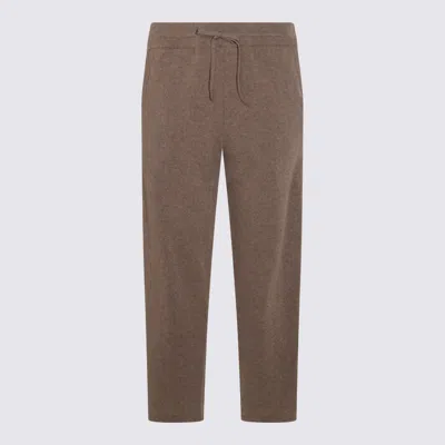 CANALI BROWN WOOL PANTS