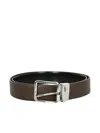 Canali Buckle Fastening Belt In Brown