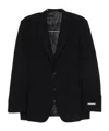 Canali Button Blazer In Black