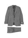 Canali Button Blazer In Gray