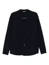 Canali Button-up Jacket In Blue