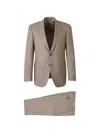 Canali Button-up Suit In Brown