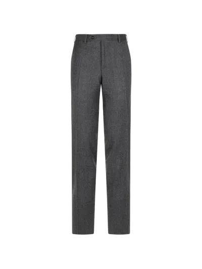 Canali Button-up Trousers In Gray