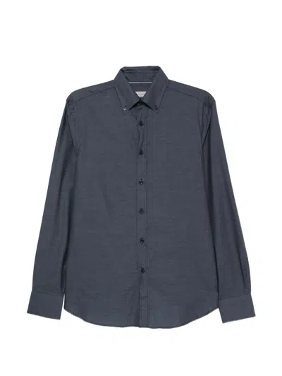Canali Button-down Shirt In Blue