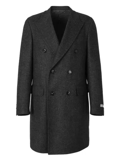 CANALI BUTTONED DOUBLE BREASTED COAT