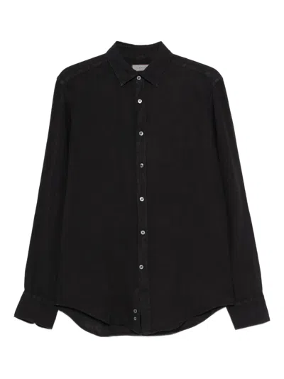 Canali Buttoned Shirt In Black