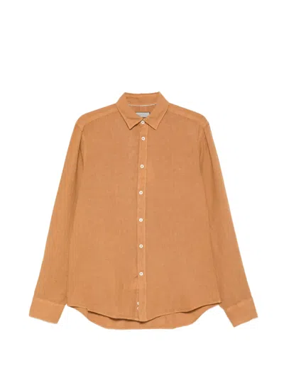 Canali Buttoned Shirt In Brown