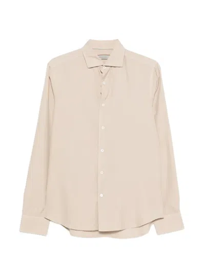 Canali Buttoned Shirt In Neutral