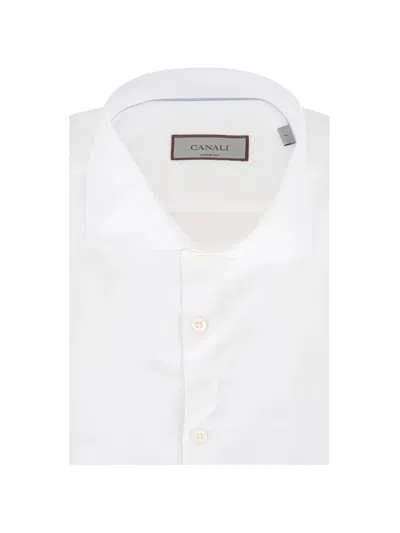 Canali Buttoned Shirt In White