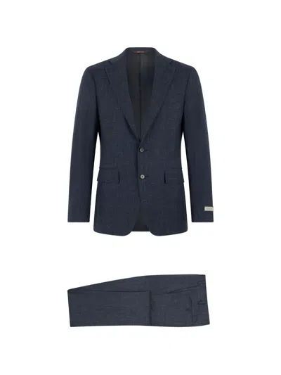 Canali Einreihiger Anzug In Blue