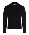 Canali Buttoned-up Cardigan In Black