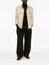 Canali Button-up Flap-pocket Jacket In Neutral