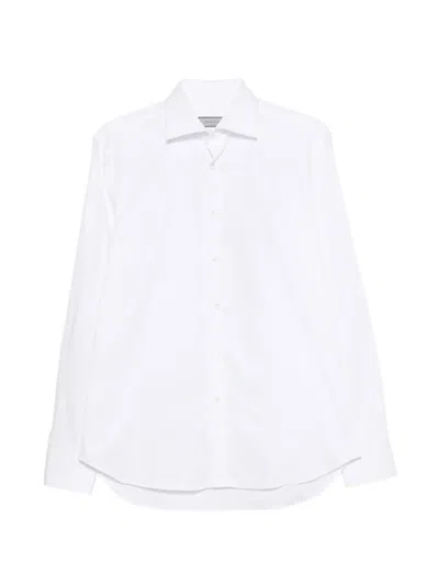 Canali Lightweight-jersey Shirt In White