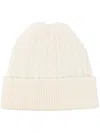 Canali Cable-knit Beanie Hat In Neutrals
