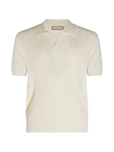 Canali Cable-knit T-shirt In Neutral